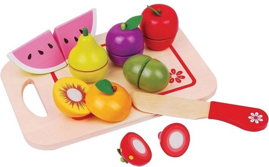 slinger Monetair Schaken houten speelgoed Lelin - Fruit snijden assortiment | bol.com