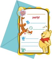 Winnie The Pooh Uitnodigingen Versiering 6 stuks