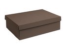 Luxe doos met deksel karton BRUIN 30,5x21,5x10cm (35 stuks)