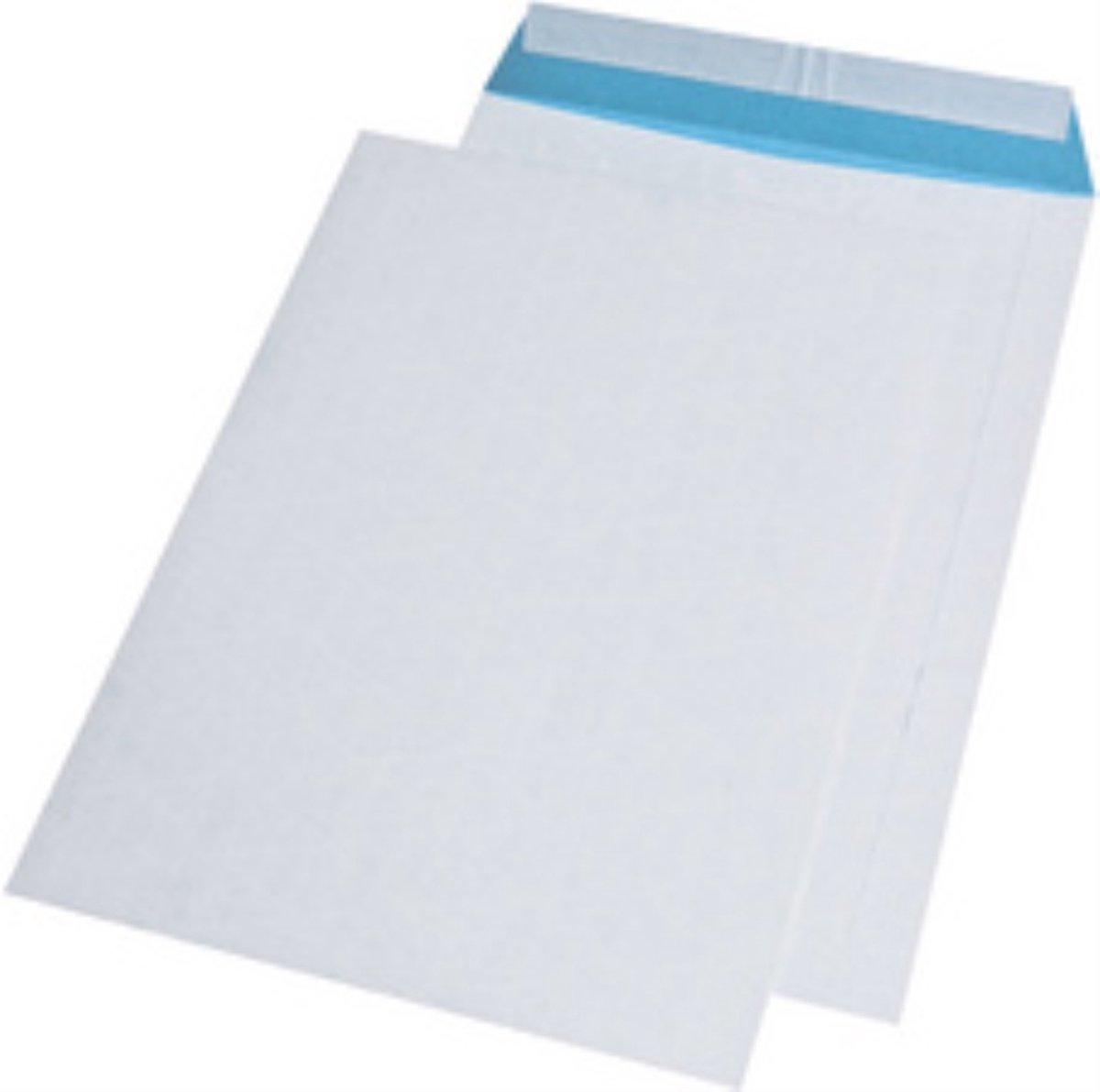 MAILmedia akte-envelop, DIN B4, 25 x 35,3 cm, vezelversterkt, zelfklevend, wit/blauw, 250 st.