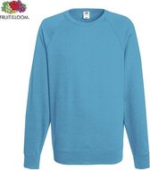 Fruit of the Loom sweater - ronde hals - maat XL - heren - Kleur Azure Blue