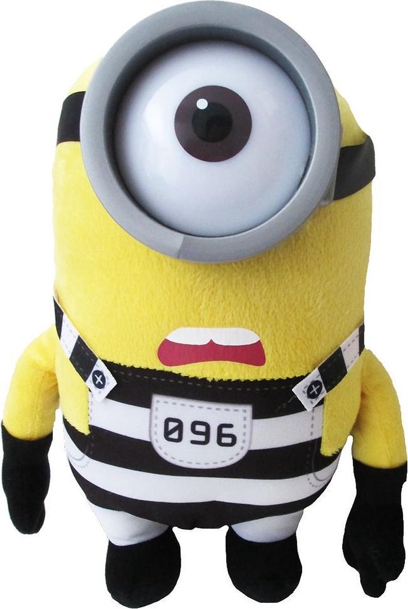 Pluche Minion knuffel Jailbreak Stuart nr.096 Pluche Minion knuffel Jailbreak Stuart nr.096