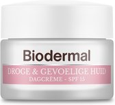 Biodermal Dagcrème Droge & gevoelige huid - 50ml - Hydrateert en herstelt