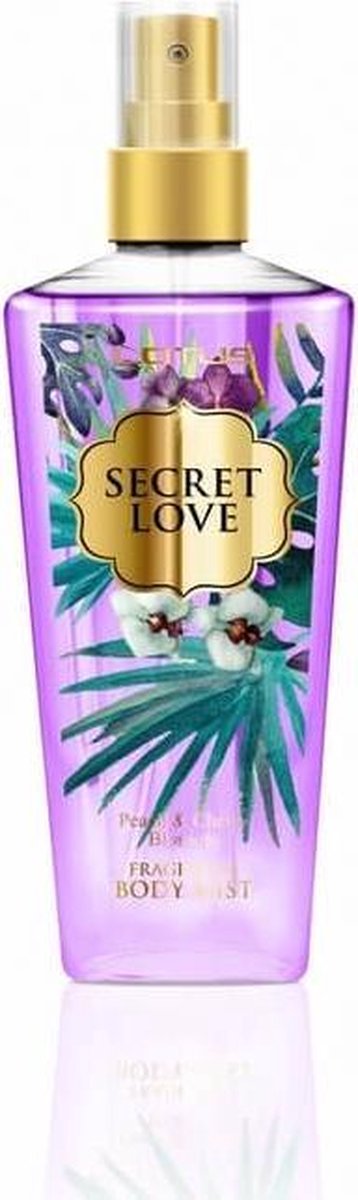 REVERS Cosmetics - Lotus Body Mist - Secret Love – Peach & Cherry Blossom – 210 ml – Verfrissende Body Spray