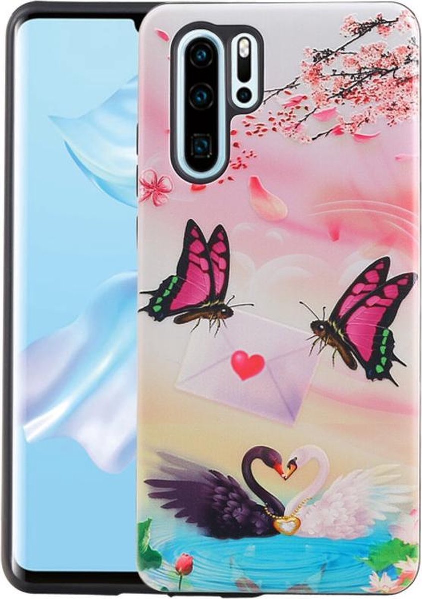 Vlinder Design Hardcase Backcover - Hoesje Geschikt voor Huawei P30 Pro