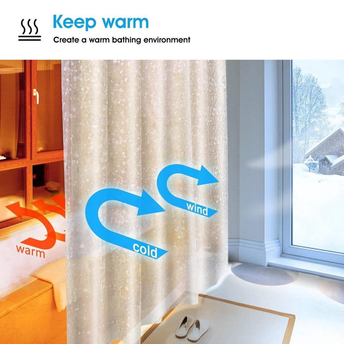 Arteneur® - anti-schimmel douchegordijn 120x200 - zware zoom, ondoorzichtig, waterdicht, wasbaar & 12 ringen (Vuurtoren Arteneur® - anti-schimmel douchegordijn 120x200 - zware zoom, ondoorzichtig, waterdicht, wasbaar & 12 ringen (Vuurtoren