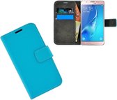 Samsung Galaxy J5 2017 Wallet Bookcase effen Turquoise smartphone hoesje