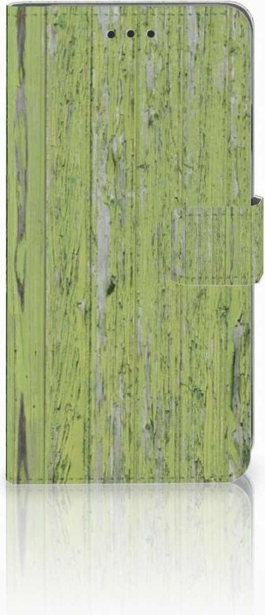 Boekhoesje voor Apple iPhone Xs Max Book Style Case Green Wood