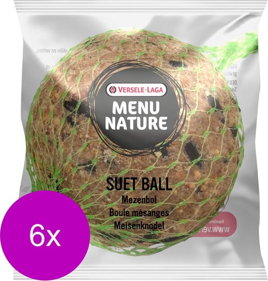 Versele-Laga Menu Nature Mezenbol Met Folie - Buitenvogelvoer - 6 x 90 g