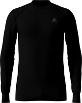 Odlo Warm Shirt L/S Crew M Sportshirt - Maat S  - Mannen - zwart