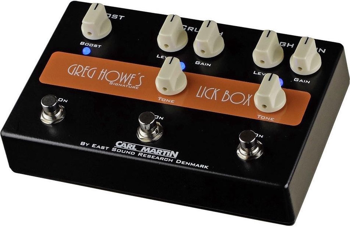Carl Martin Greg Howe Signature Lick Box 3-in-1 Boost-Crunch-Overdrive Pedal