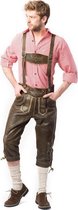 Tannhauser Lederhosen Retro Lang 100% Echt Leder Oktoberfest Heren Lederhosen Man -Leer- Maat 62