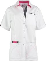 Haen Dames zorgjas Elien Wit-Shocking Pink - Maat L