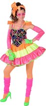 Magic By Freddy's - Rock & Roll Kostuum - Dolly Dot Jaren 80 Disco - Vrouw - multicolor - Medium - Carnavalskleding - Verkleedkleding
