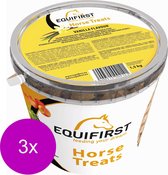 Equifirst Horse Treats Vanilla 1.5 kg - Paardensnack - 3 x Vanille