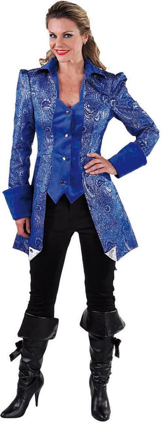 Blauwe Markies jas voor dames - Markiezin kostuum carnavalskleding | bol.com