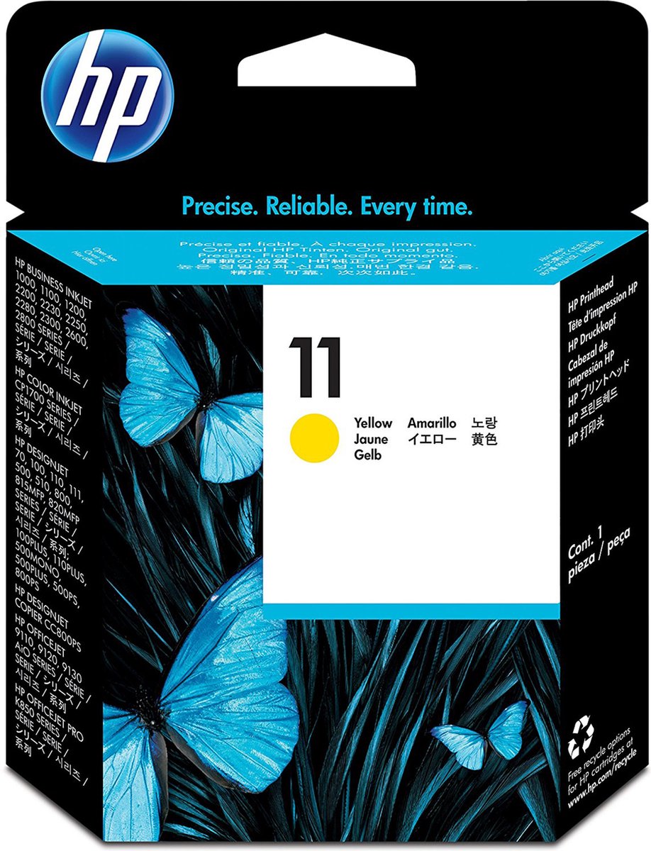 HP 11 - Inktcartridge / Geel / Hoge Capaciteit (C4813A)