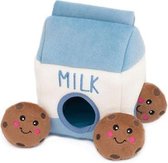ZippyPaws - Zippy Burrow - Milk and Cookies - ZP859 - Speelgoed voor dieren - honden speelgoed – speelgoed hond – honden speeltje - hondenspeelgoed piep - puzzel