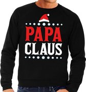Foute kersttrui / sweater  voor heren - zwart - Papa Claus 2XL (56)
