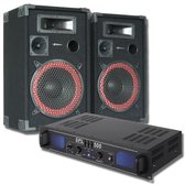 DJ set - 500W DJ set met versterker, speakers en luidsprekerkabel. Perfect voor de startende DJ!