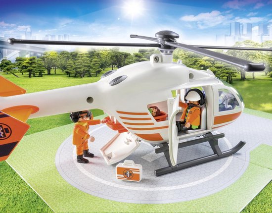 PLAYMOBIL City Life Eerste hulp helikopter - 70048 - PLAYMOBIL