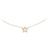 Huiscollectie 4400206 Rosé gouden collier met diamanthanger