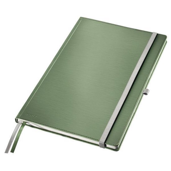 Geleerde Toevlucht belangrijk Leitz Style Notitieboek met Harde Kaft - A4 - Gelijnd - Groen | bol.com