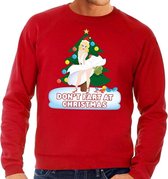 Foute kersttrui / sweater rood - Marilyn Monroe - Dont Fart at Christmas S (48)
