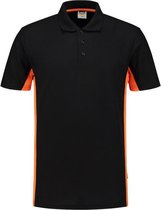 Tricorp Poloshirt Bicolor 202004 Zwart/Oranje - Maat XS