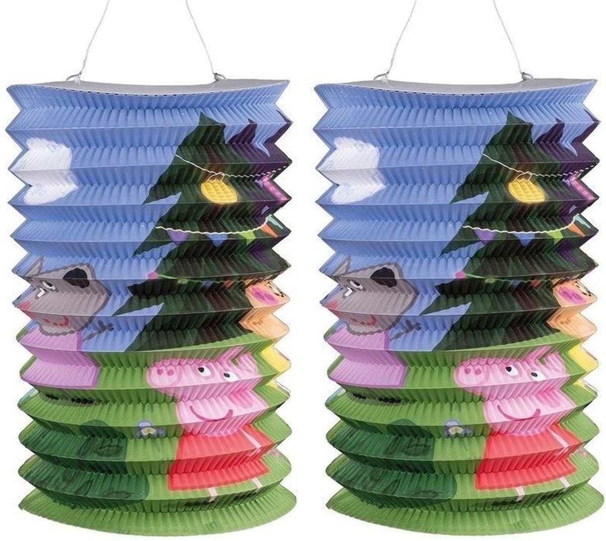 Lampion Anniversaire Peppa Pig Amscan - Papier 25cm - Décoration Enfant Rose - Avec Crochet