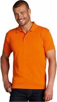 Grote maten heren poloshirt oranje 3XL