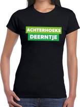 Achterhoeks deerntje zwart festival t-shirt dames L