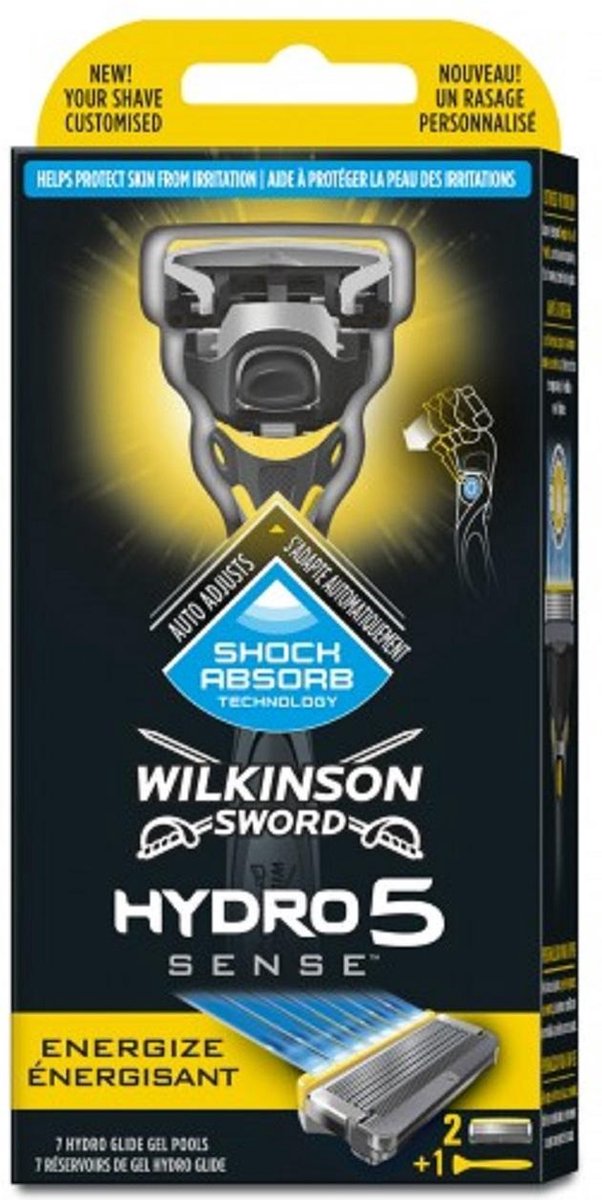 Wilkinson Sword Wilkinson Houder – Hydro 5 Sense Energize (houder + 2 mesjes) 1 set 1 stuks