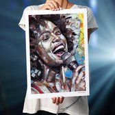 Whitney Houston art print (50x70cm)