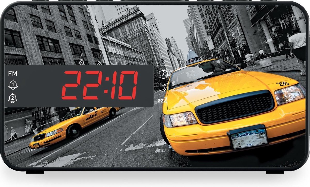 Bigben RR15TAXI - Wekkerradio - LED display - New York Taxi