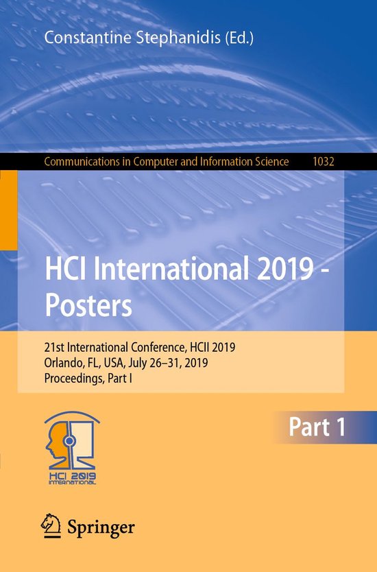 Springer Nature Proceedings Computer Science 1 - HCI Interna ... - cover