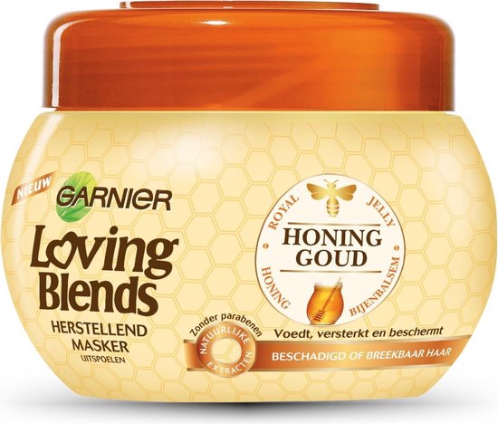 Haalbaar tafereel Continent Garnier Loving Blends Honing Goud Herstellend Masker - 3 x 300 ml -  Voordeelverpakking... | bol.com