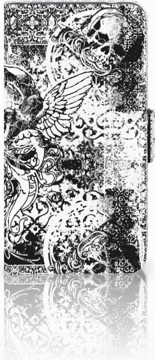 Telefoonhoesje met Naam Nokia 2 Skulls Angel