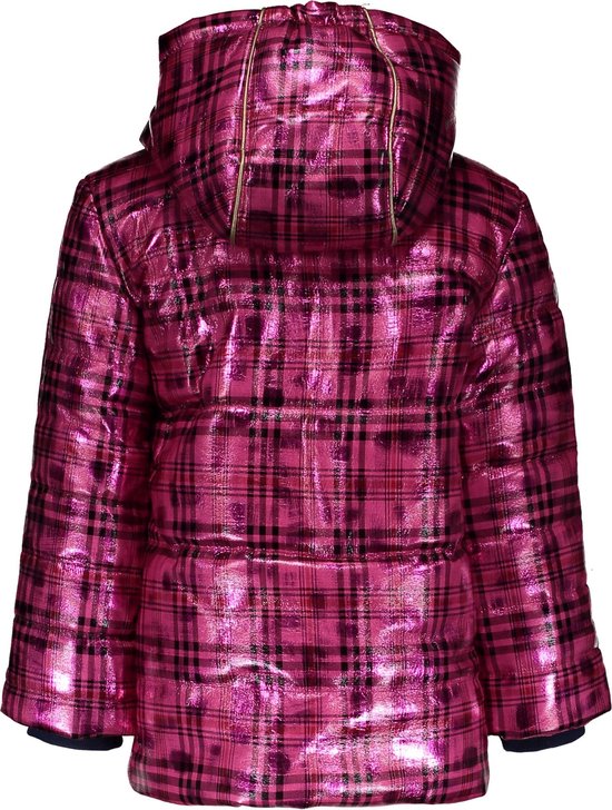 Vancavoo Winterjas voor meisjes, met capuchon, veren, gemiddelde lengte, warm, voor 6-12 jaar, Donkerblauw, 146-158