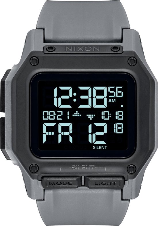 Nixon Regulus A118632 – Horloge – Siliconen – Grijs – 46mm