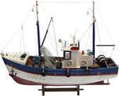 Vissersboot met net 45 cm - Houten Scheepsmodel