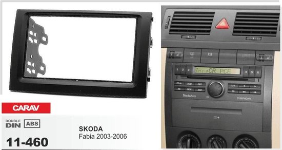 autoradio android inclusief 2-DIN SKODA Fabia 2003-2006 frame Audiovolt  11-460 | bol.com