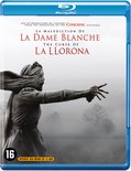 Blu-ray hoes met op de voorkant La Llorona met verpleegstersmasker en verpleegstersjurk.