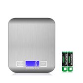 Digitale Precisie Keuken Weegschaal Inclusief Batterijen - Tot 5000 gram (5kg)  - Roestvrij Staal