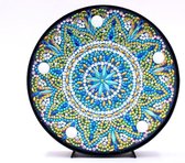 Diamond Painting Decoratieschaal - Mandala - met LED Verlichting - Maak Je Eigen Decoratieschaal