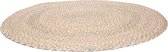 Ausia Jute & Katien tapijt / Vloerkleed naturel/wit