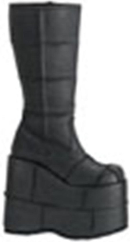 DemoniaCult - STACK-301 Plateau Laarzen - US 12 - 45 Shoes - Zwart