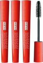 3 x Pupa Milano Diva's Lashes Mascara Maxi Volume - Extra Black - Voordeelpak