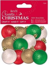 Mini kerstballen (12pak) - Create Christmas