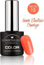 Cosmetics Zone UV/LED Hybrid Gel Nagellak 7ml. Neon Electric Orange N18